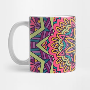 Mandala World Boho Pattern Tile Mug